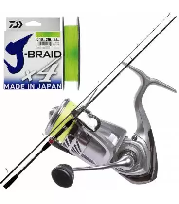 equipo pesca spinning barato daiwa procaster