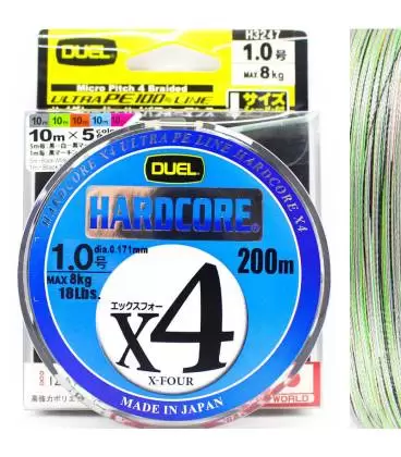 trenzado duel hardcore x4 tienda pesca