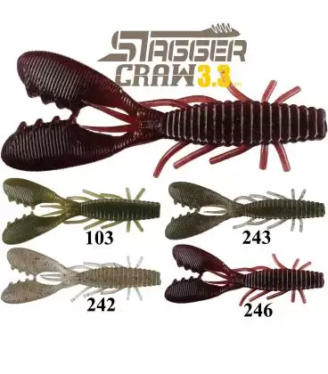 hide-up stagger craw cangrejos pesca blackbass