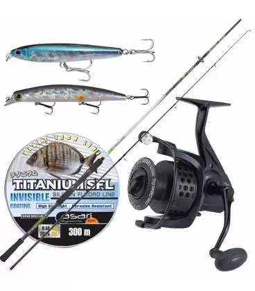 combo pesca spinning cicloni