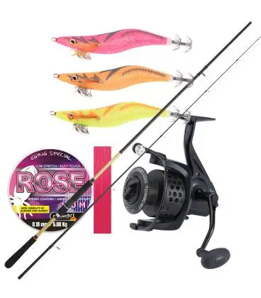 combo eging daiwa pesca calamar