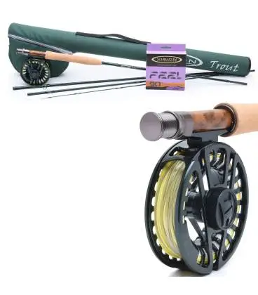 equipo pesca mosca vision trout